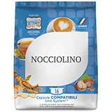 ToDa Nocciolino solubile (128 capsule compatibili con Kimbo, Indesit, Maranello)